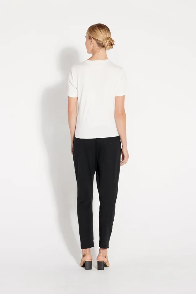 Raquel Allegra TShirts Women Cream Classic Jersey Boy Tee
