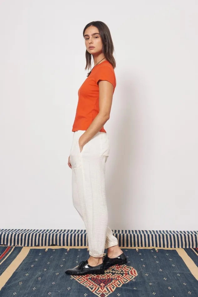 Raquel Allegra TShirts Women Tomato Liv Tee