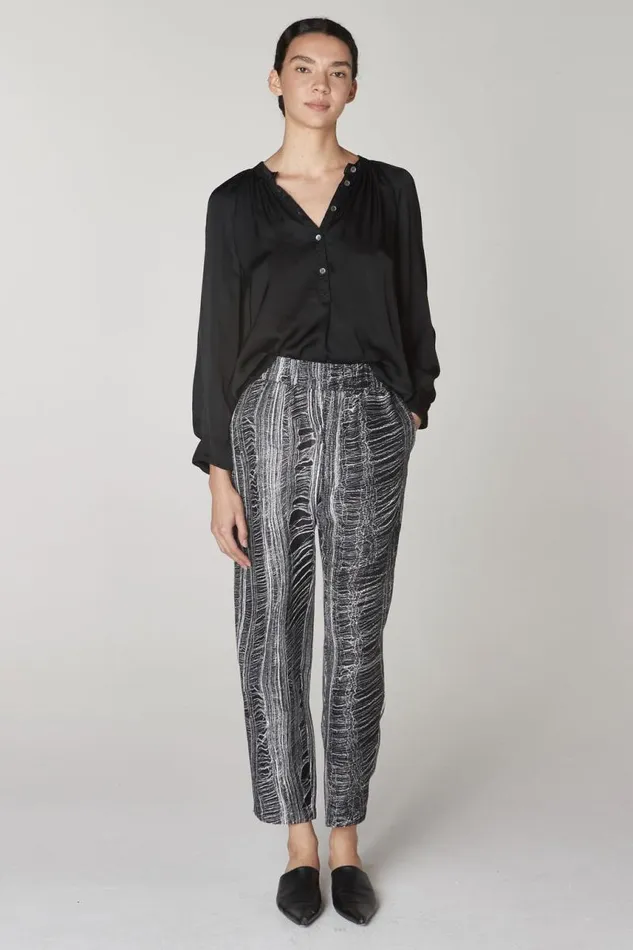 Raquel Allegra Tops Women Black Sparrow Top