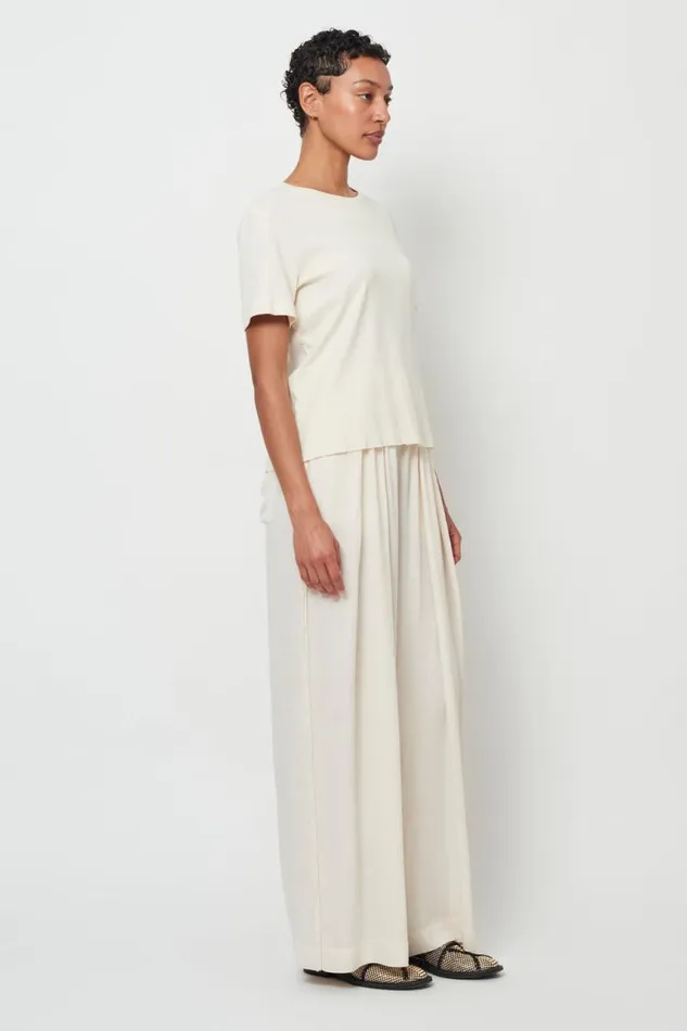 Raquel Allegra Tops Women Dirty White Boy Tee