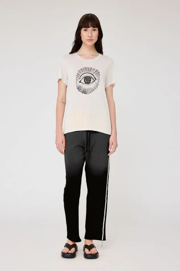 Raquel Allegra Tops Women Dirty White Helena Tee