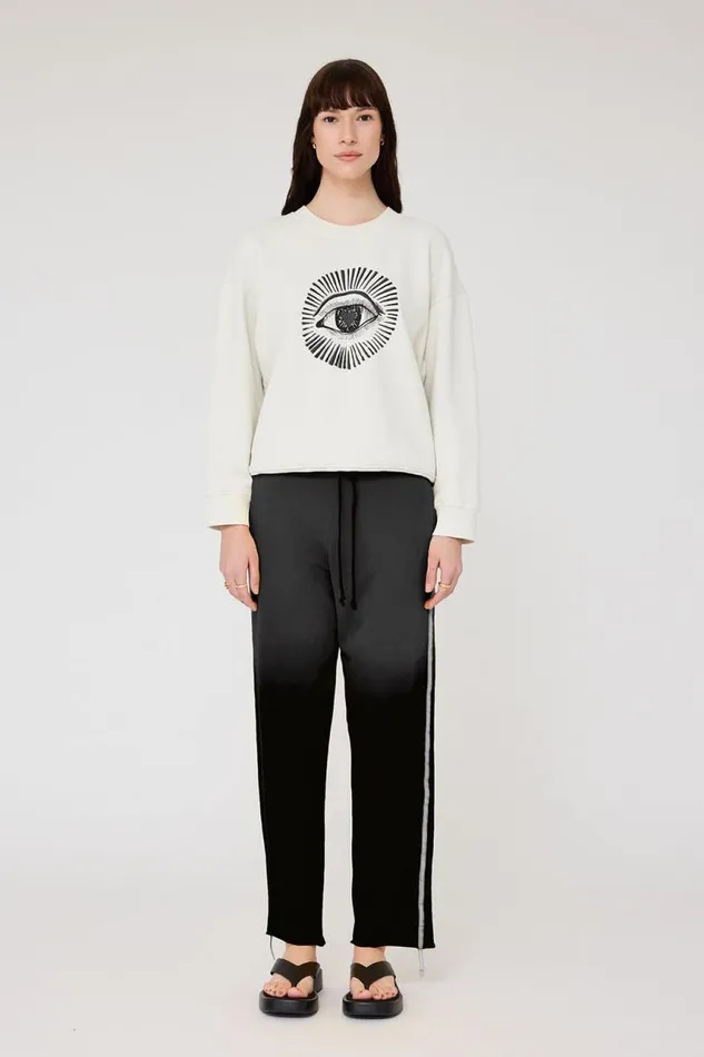 Raquel Allegra Tops Women Dirty White Yves Sweatshirt