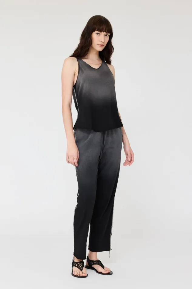 Raquel Allegra Tops Women Faded Black Beverly Tank