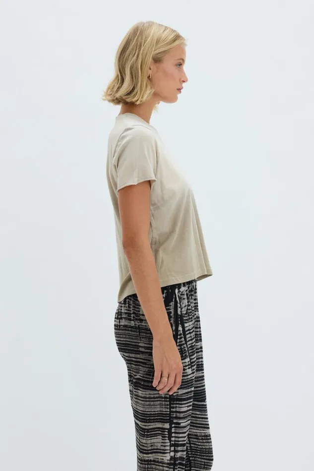 Raquel Allegra Tops Women Faded Sand Liana Tee