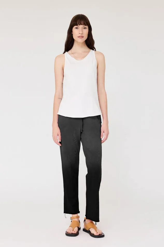 Raquel Allegra Tops Women Washed White Beverly Tank
