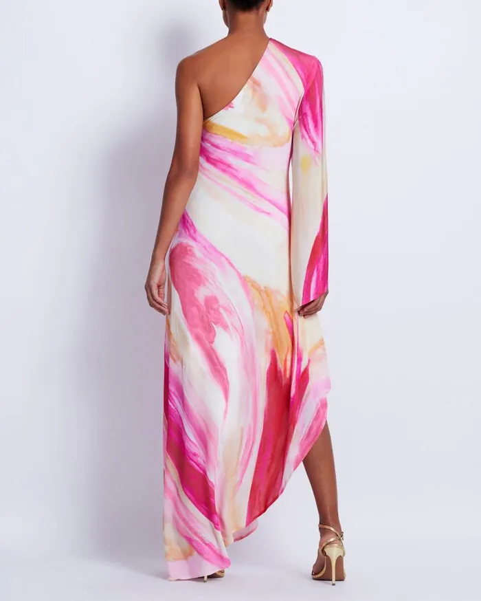 Ready To Wear Aura Stretch One Shoulder Maxi Dress PatBO Dresses and Jumpsuits