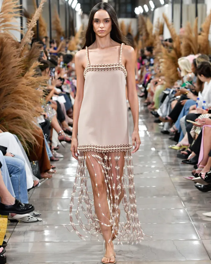Ready To Wear Beaded Fringe Maxi Dress RUNWAY PatBO Dresses and Jumpsuits