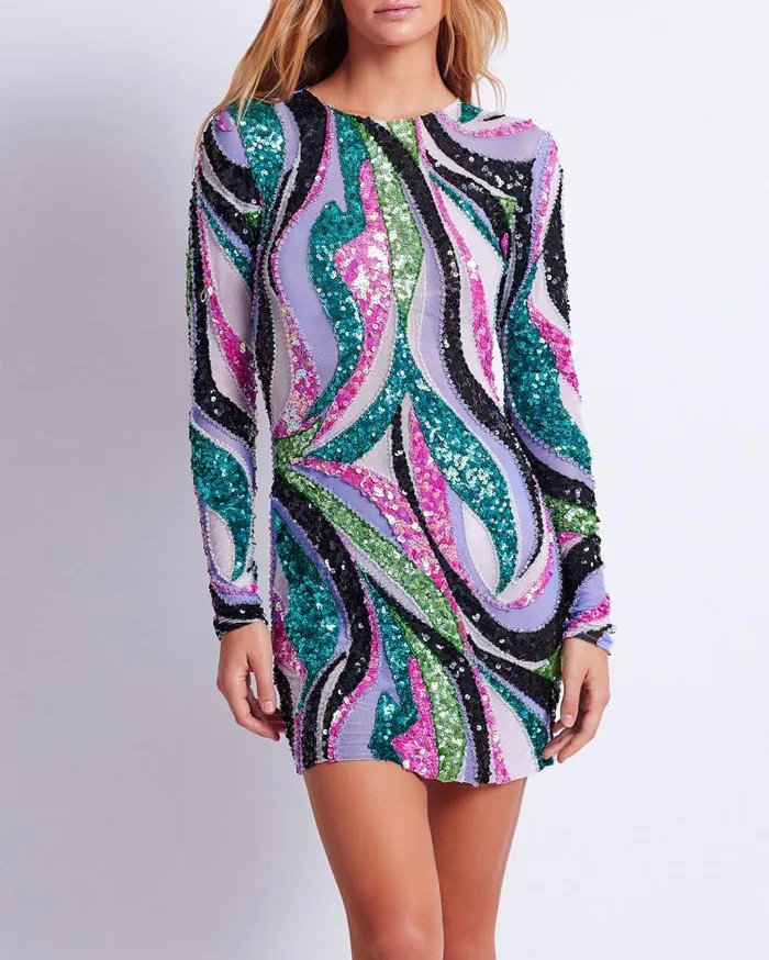 Ready To Wear DELOS BEADED TULLE MINI DRESS FINAL SALE PatBO Dresses and Jumpsuits