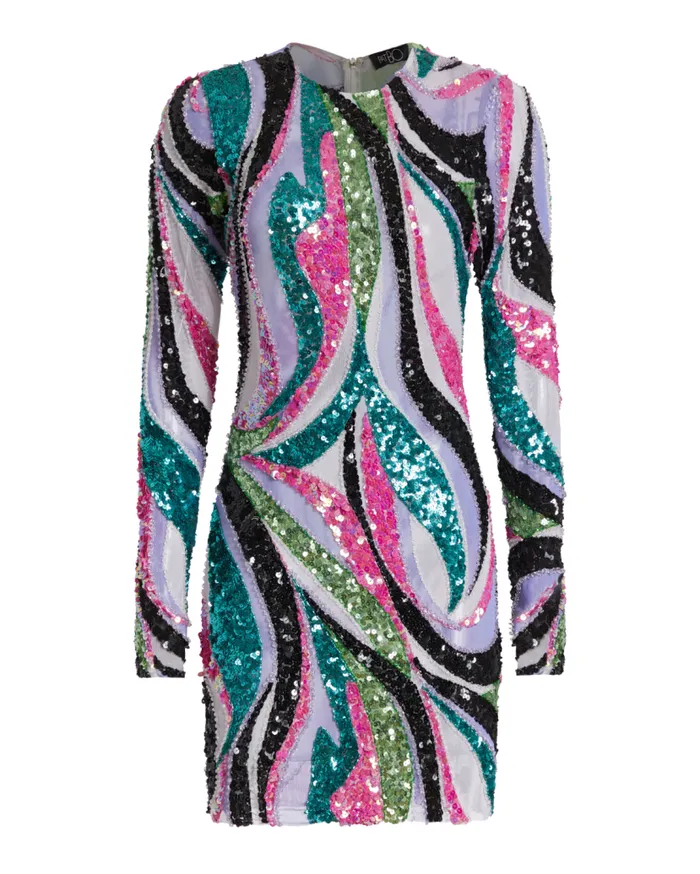 Ready To Wear DELOS BEADED TULLE MINI DRESS FINAL SALE PatBO Dresses and Jumpsuits