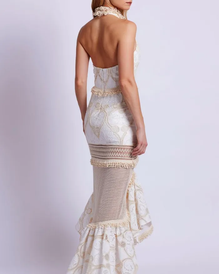Ready To Wear Eyelet Lace Maxi Dress EXCLUSIVE PatBO Dresses and Jumpsuits