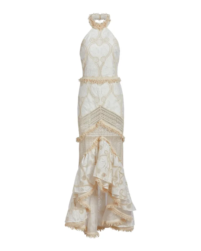 Ready To Wear Eyelet Lace Maxi Dress EXCLUSIVE PatBO Dresses and Jumpsuits