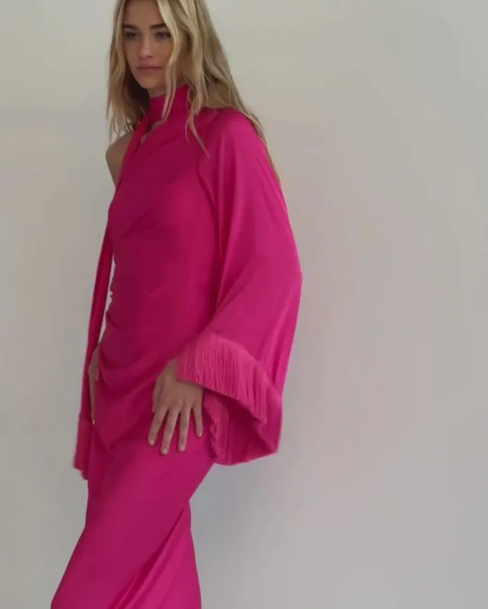 Ready To Wear Fringe Trim Oscar Dress FINAL SALE PatBO Dresses and Jumpsuits