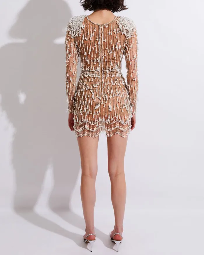 Ready To Wear Fully Beaded CutOut Cocktail Dress FINAL SALE PatBO Dresses and Jumpsuits