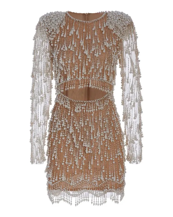 Ready To Wear Fully Beaded CutOut Cocktail Dress FINAL SALE PatBO Dresses and Jumpsuits