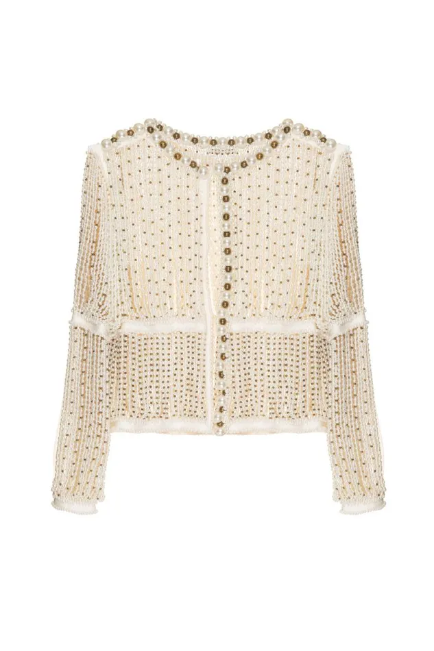 Ready To Wear FULLY BEADED JACKET RUNWAY PatBO Tops and Bodysuits