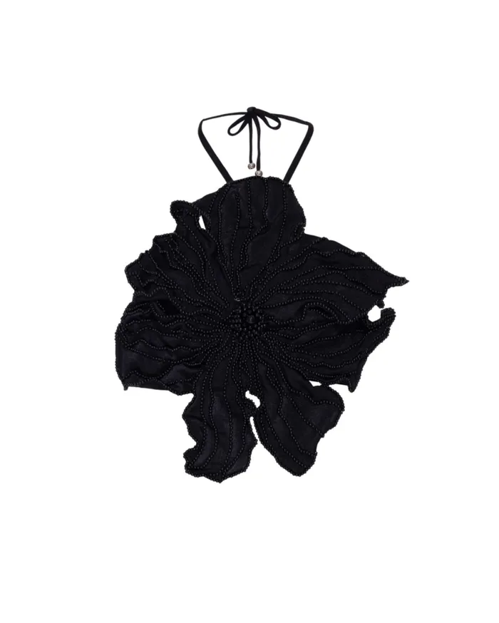 Ready To Wear HANDBEADED FLOWER TOP EXCLUSIVE PatBO Tops and Bodysuits