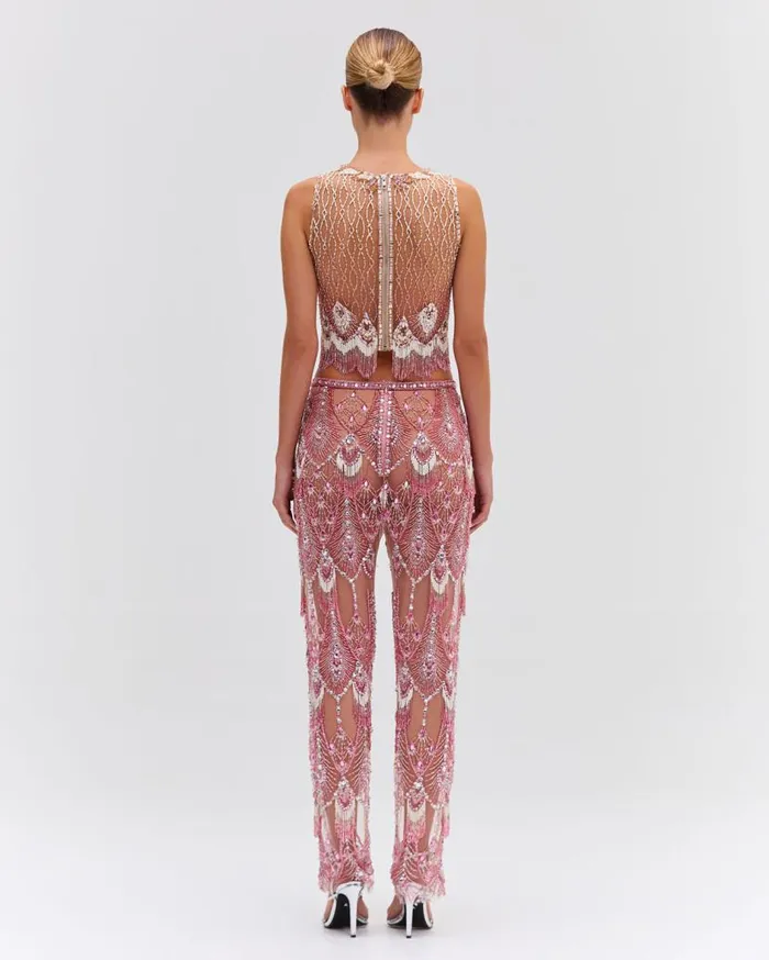 Ready To Wear HandBeaded Pants EXCLUSIVE PatBO Bottoms