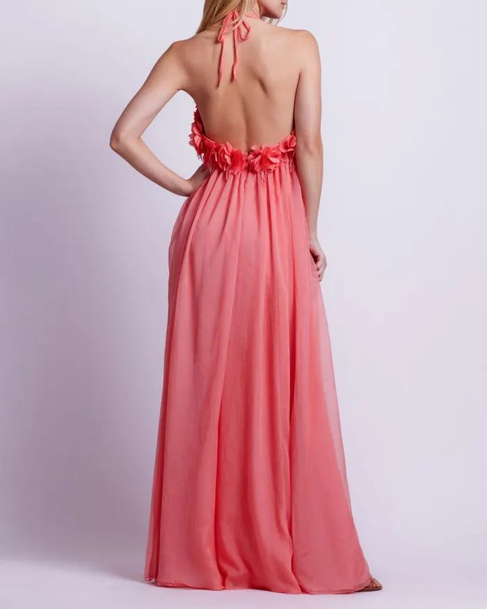 Ready To Wear HandEmbroidered 3D Flower Gown PatBO Dresses and Jumpsuits