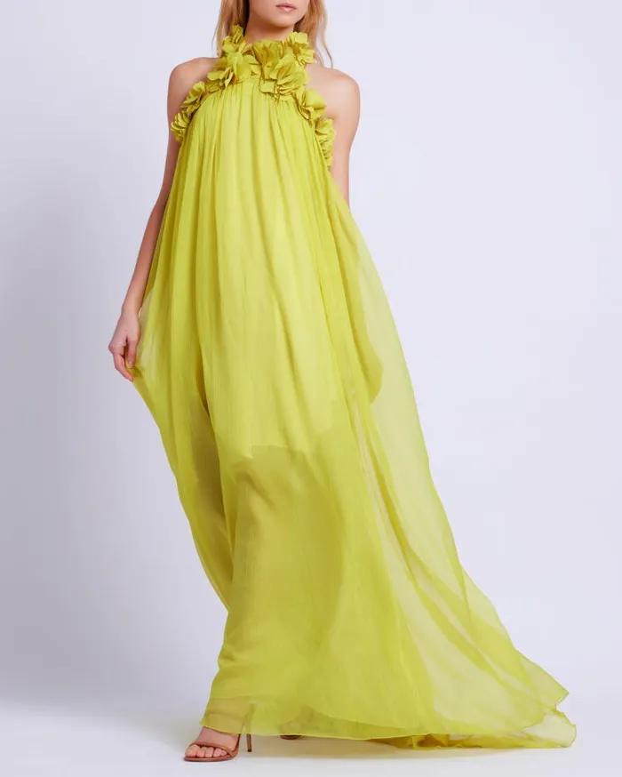 Ready To Wear HandEmbroidered 3D Gown RUNWAY PatBO Dresses and Jumpsuits