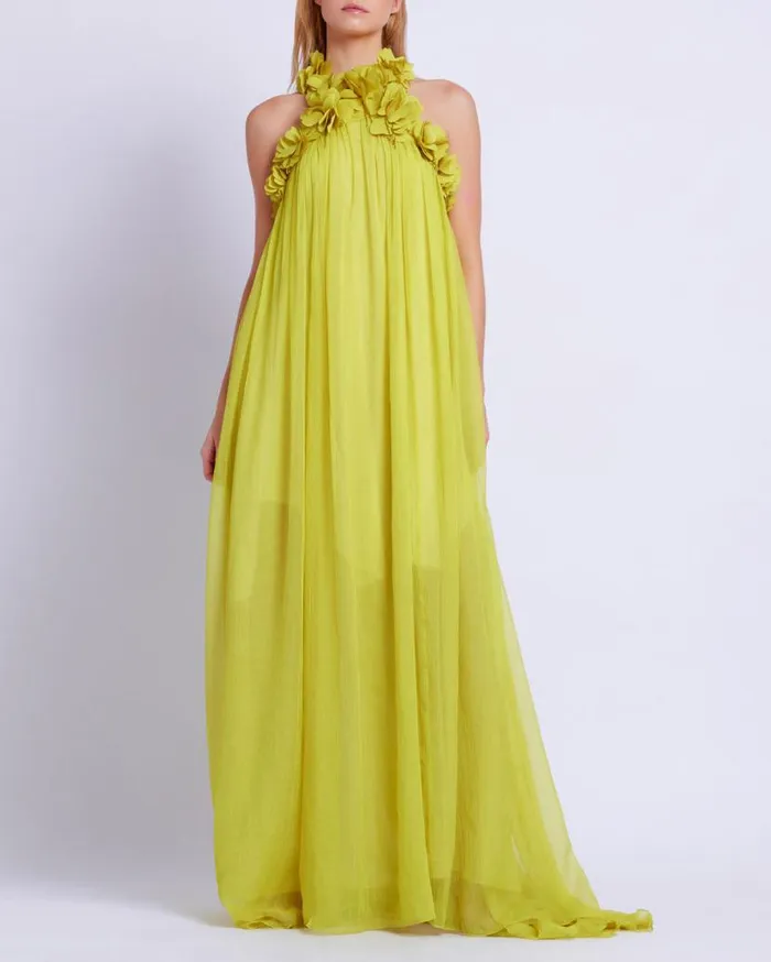 Ready To Wear HandEmbroidered 3D Gown RUNWAY PatBO Dresses and Jumpsuits