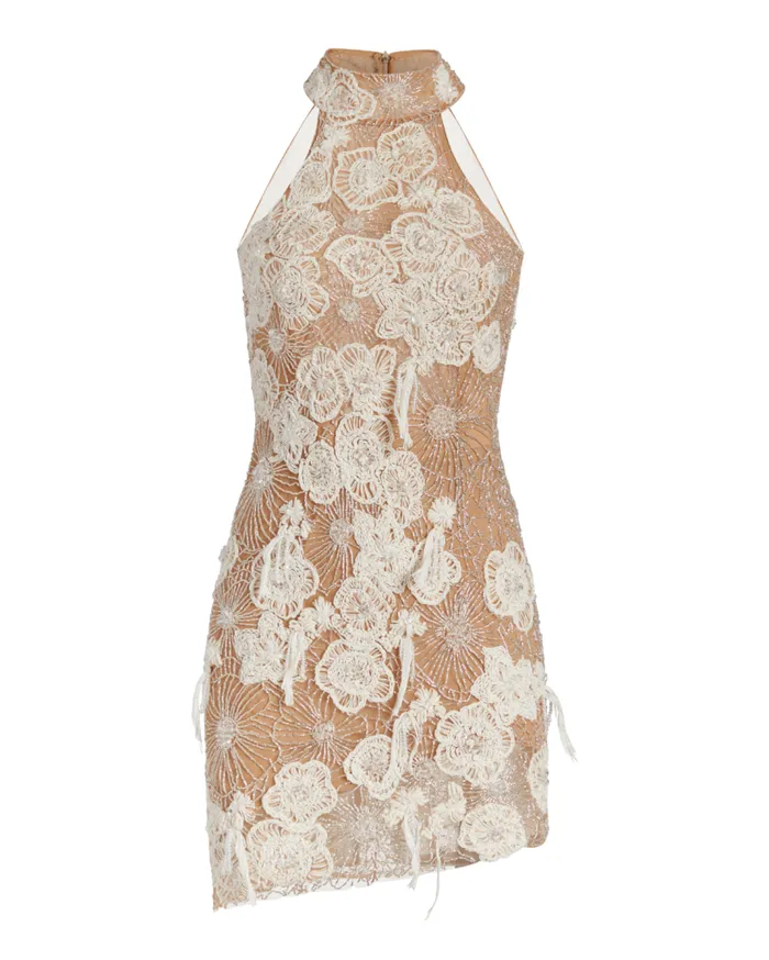 Ready To Wear HANDEMBROIDERED SLEEVELESS COCKTAIL DRESS PatBO Dresses and Jumpsuits