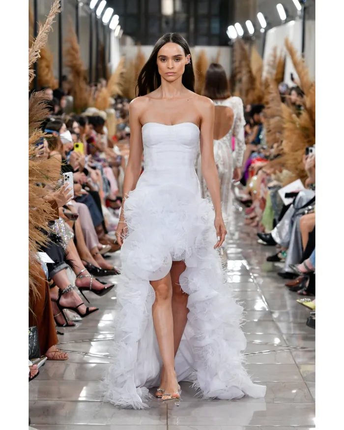 Ready To Wear HandEmbroidered Strapless Gown EXCLUSIVE PatBO Dresses and Jumpsuits Ready To Wear HandEmbroidered Strapless Gown EXCLUSIVE PatBO Dresses and Jumpsuits