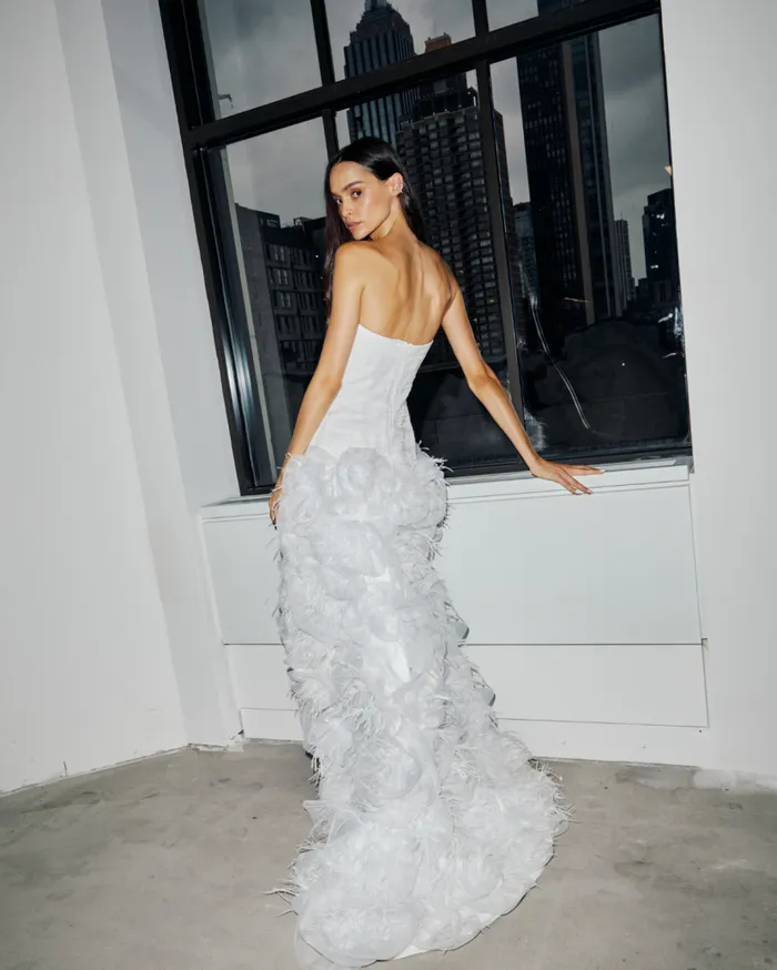 Ready To Wear HandEmbroidered Strapless Gown EXCLUSIVE PatBO Dresses and Jumpsuits Ready To Wear HandEmbroidered Strapless Gown EXCLUSIVE PatBO Dresses and Jumpsuits