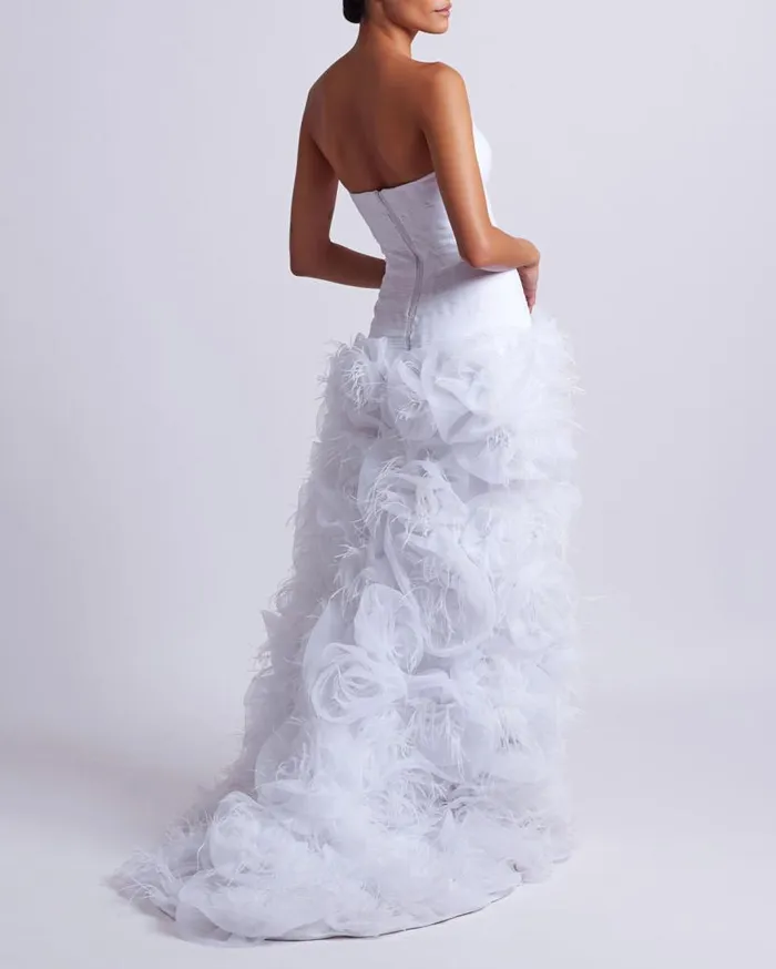 Ready To Wear HandEmbroidered Strapless Gown EXCLUSIVE PatBO Dresses and Jumpsuits Ready To Wear HandEmbroidered Strapless Gown EXCLUSIVE PatBO Dresses and Jumpsuits