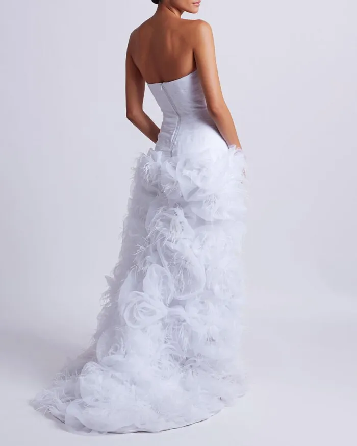 Ready To Wear HandEmbroidered Strapless Gown EXCLUSIVE PatBO Dresses and Jumpsuits Ready To Wear HandEmbroidered Strapless Gown EXCLUSIVE PatBO Dresses and Jumpsuits