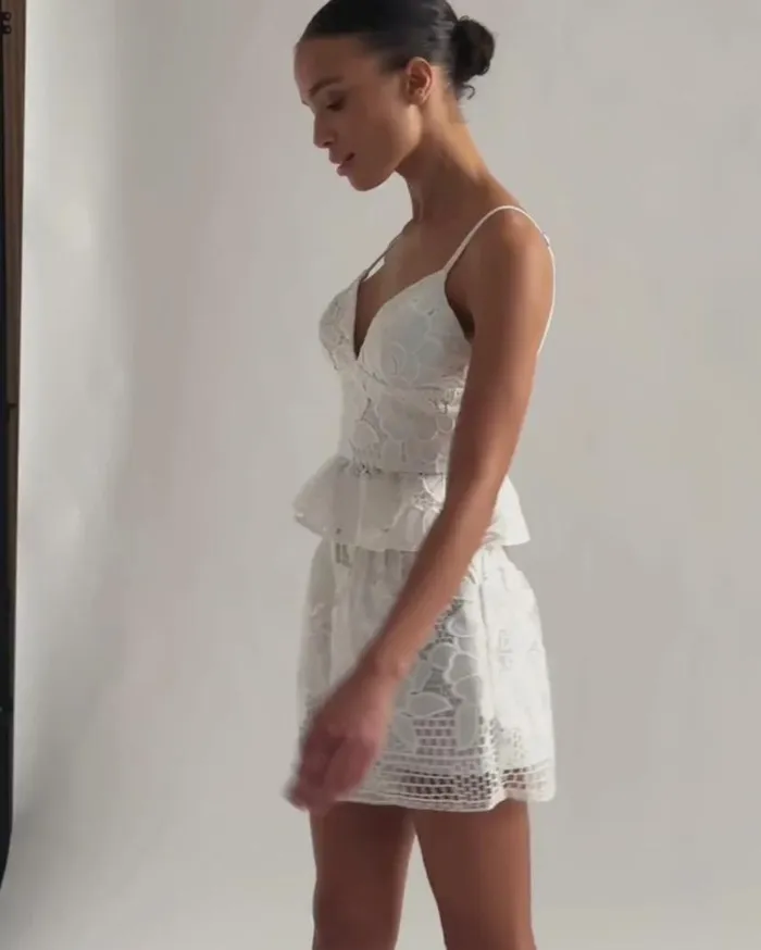 Ready To Wear High Waist Lace Shorts EXCLUSIVE PatBO Matching Sets