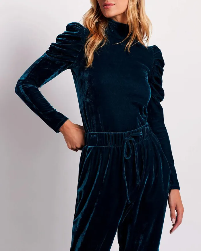Ready To Wear LUXE VELVET TURTLENECK FINAL SALE PatBO Tops and Bodysuits