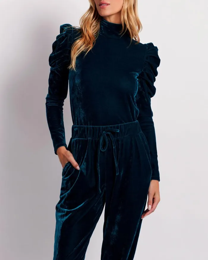 Ready To Wear LUXE VELVET TURTLENECK FINAL SALE PatBO Tops and Bodysuits