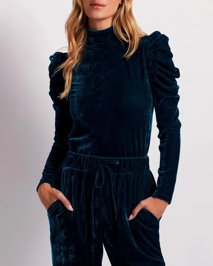 Ready To Wear LUXE VELVET TURTLENECK FINAL SALE PatBO Tops and Bodysuits