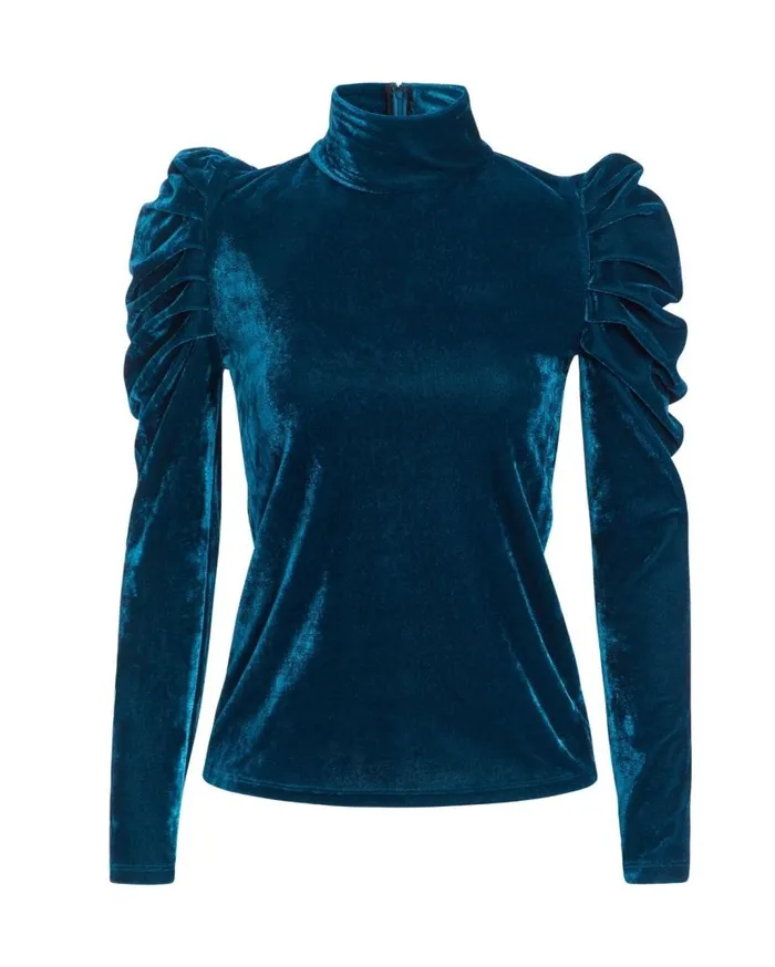 Ready To Wear LUXE VELVET TURTLENECK FINAL SALE PatBO Tops and Bodysuits