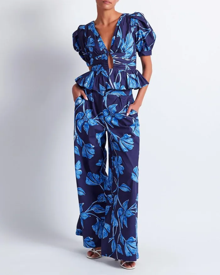 Ready To Wear Nightflower Wide Leg Pant FINAL SALE PatBO Bottoms