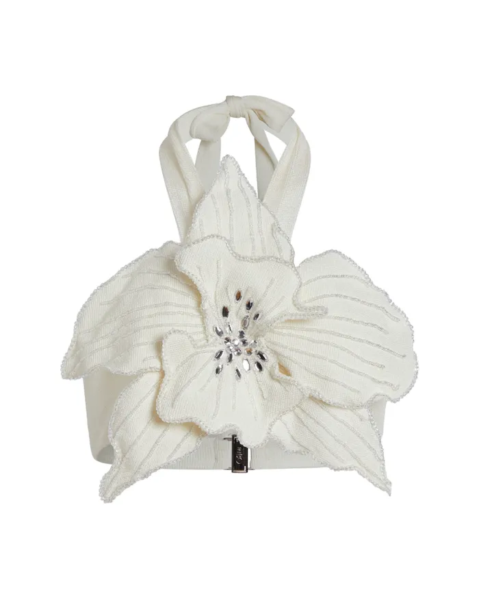 Ready To Wear Orchid Flower Top PatBO Tops and Bodysuits