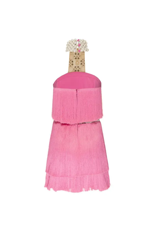 Ready To Wear Pearl And Fringe Halterneck Mini Dress EXCLUSIVE PatBO Dresses and Jumpsuits