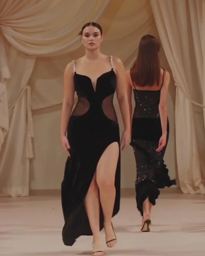 Ready To Wear Plunge Velvet Maxi Dress FINAL SALE PatBO Dresses and Jumpsuits