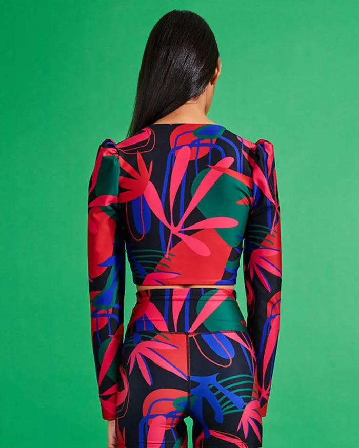 Ready To Wear RIO PRINT LONG SLEEVE TOP FINAL SALE PatBO Active