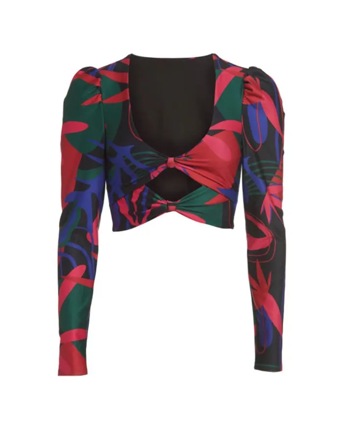 Ready To Wear RIO PRINT LONG SLEEVE TOP FINAL SALE PatBO Active
