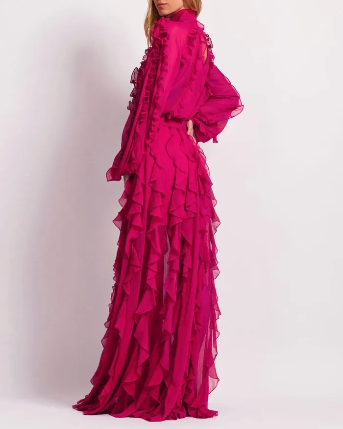 Ready To Wear Ruffle Maxi Skirt FINAL SALE PatBO Bottoms