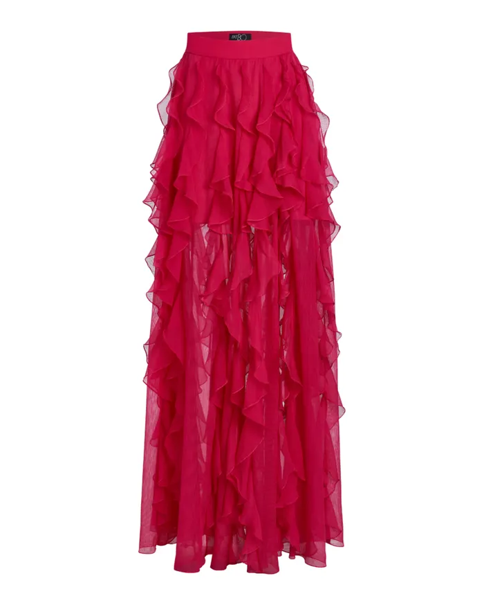 Ready To Wear Ruffle Maxi Skirt FINAL SALE PatBO Bottoms