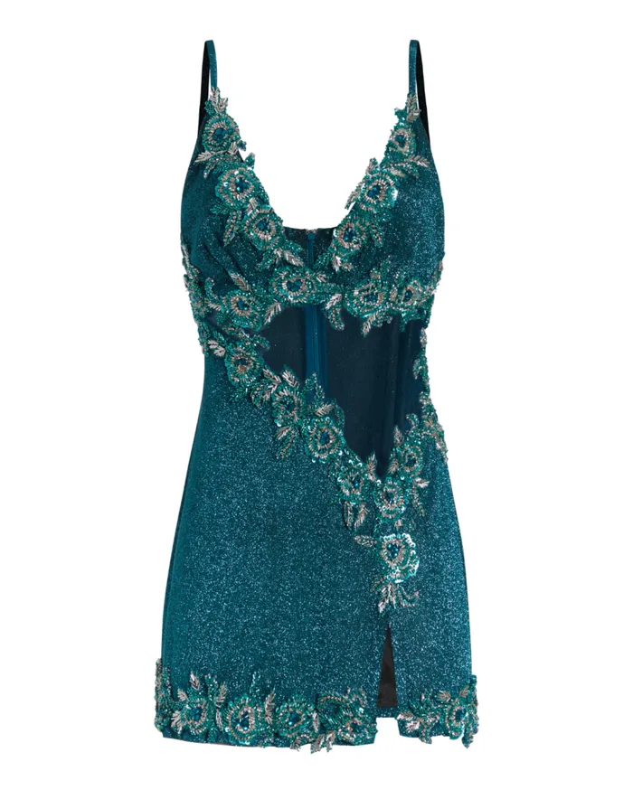 Ready To Wear STARDUST EMBROIDERED MINI DRESS FINAL SALE PatBO Dresses and Jumpsuits
