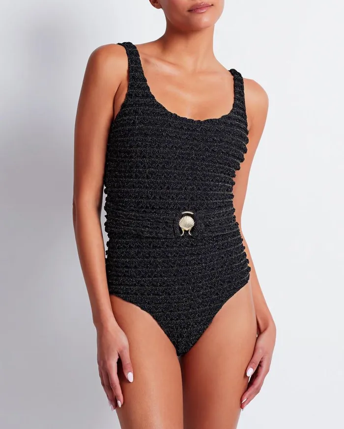 Ready To WearSwim Crinkle Lurex One Piece PatBO Matching Sets