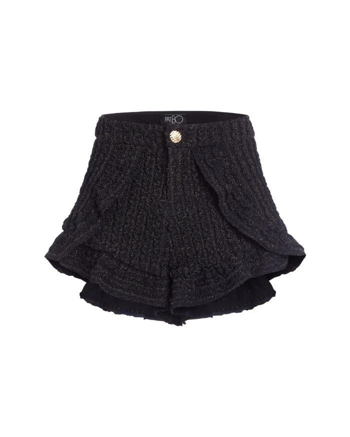 Ready To WearSwim Crinkle Lurex Shorts PatBO Bottoms