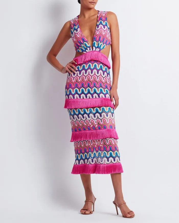 Ready To WearSwim CROCHET CUTOUT MIDI DRESS FINAL SALE PatBO Dresses and Jumpsuits