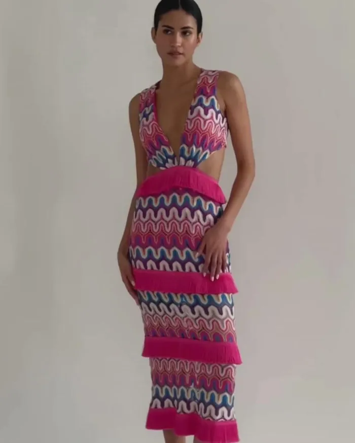 Ready To WearSwim CROCHET CUTOUT MIDI DRESS FINAL SALE PatBO Dresses and Jumpsuits