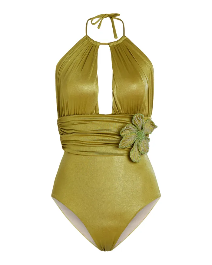 Ready To WearSwim Metallic Jersey Bodysuit PatBO Matching Sets