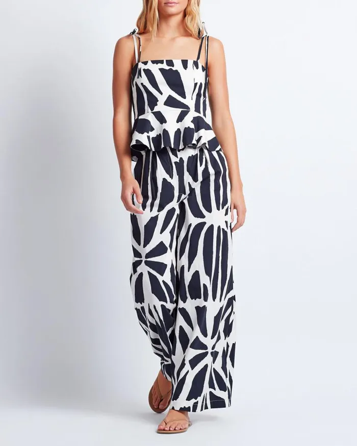 Ready To WearSwim WIDE LEG COTTON PANT FINAL SALE PatBO Bottoms