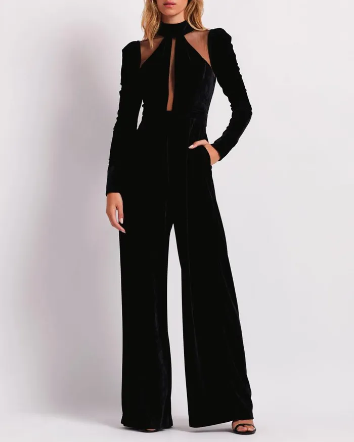 Ready To Wear VELVET JUMPSUIT FINAL SALE PatBO Dresses and Jumpsuits